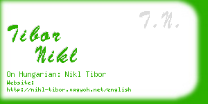 tibor nikl business card